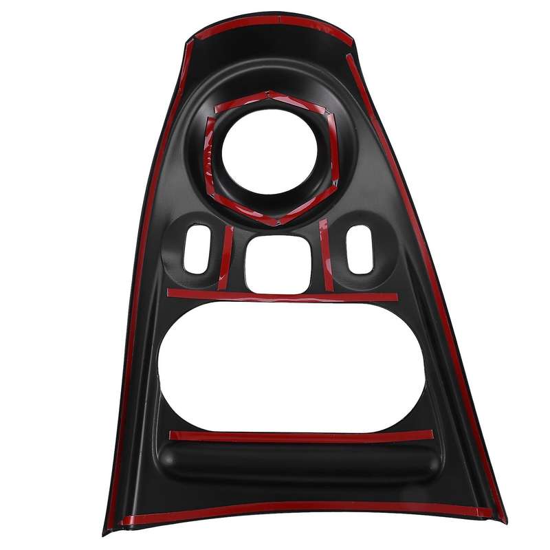 for - 453 Fortwo Bright Black ABS Car Gear Shift Knob Panel Frame Cover Trim