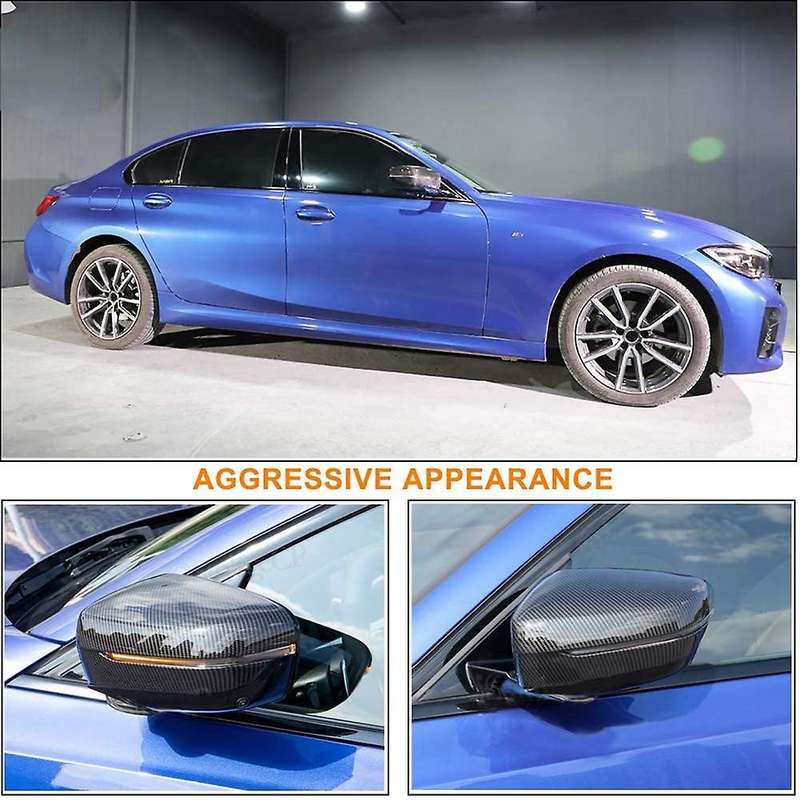 for - 3 Series G20 G28 2020-2022 Car Side Door Rearview Mirror Cover Cap Trim Decoration Sticker Ext