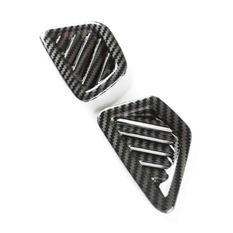 for - 5 Series G30 2018-2022 Carbon Fiber Dashboard Condition Vent Outlet Cover Trim Frame Sticker