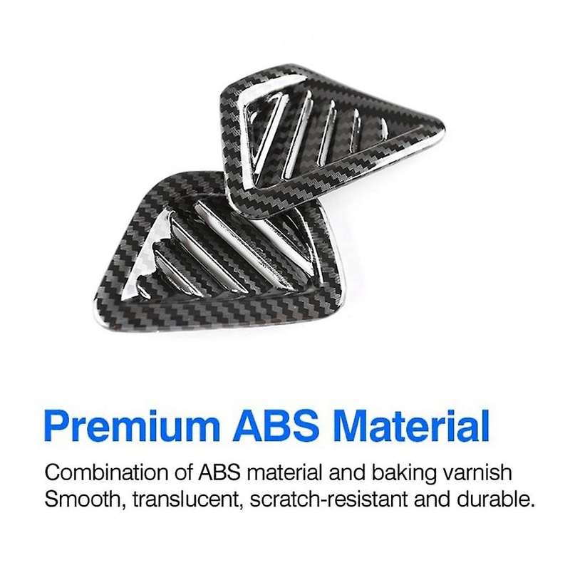 for - 5 Series G30 2018-2022 Carbon Fiber Dashboard Condition Vent Outlet Cover Trim Frame Sticker