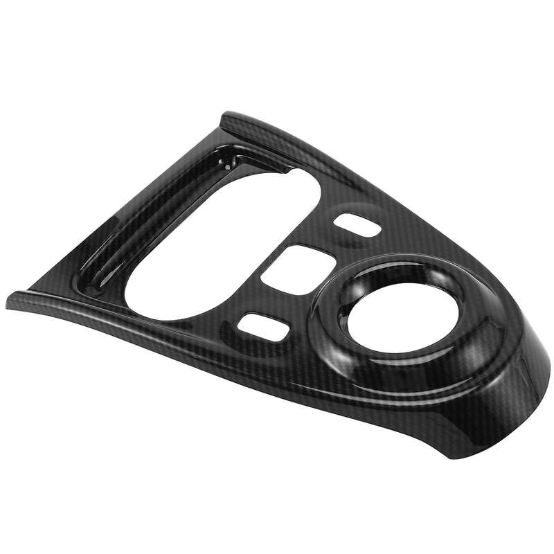 for - 453 Fortwo Carbon Fiber ABS Car Gear Shift Knob Panel Frame Cover Trim