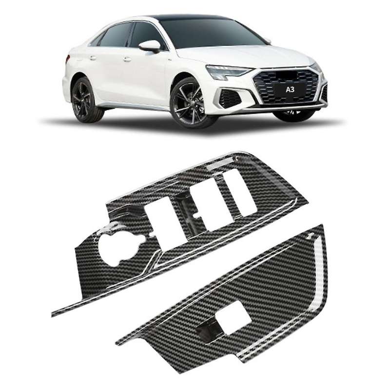 for - A3 A3L 2021 2022 Car Door Window Lift Switch Panel Cover Trim Decor Frame Sticker Accessories,
