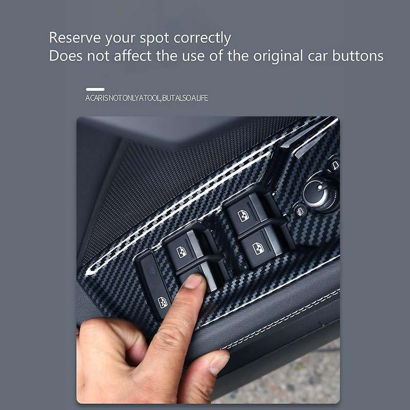 for - A3 A3L 2021 2022 Car Door Window Lift Switch Panel Cover Trim Decor Frame Sticker Accessories,