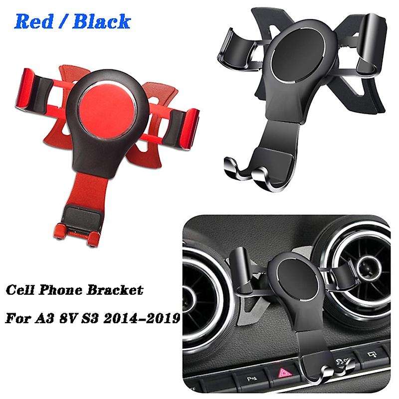 for  A3 8V S3 2014-2019 Cell Phone Holder Mobile Bracket Car Mount Accessories Black