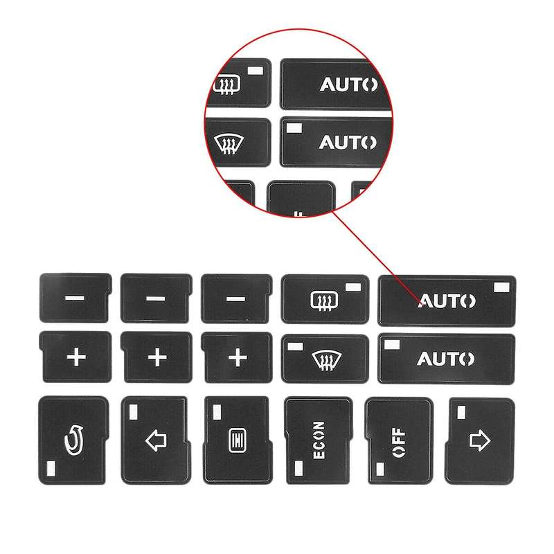 for  A4, B6, B7 2000-2004 AC Climate Control Button Repair Decals Sticker