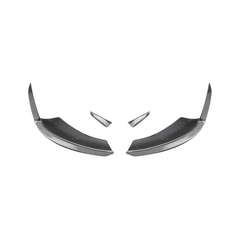 for - A-class W177 2023+ Carbon Fiber Front Bumper Lip Angle Diffuser Protect with Side Splitter Spo