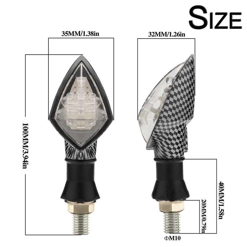 for - Cafe 12V Motorcycle Turn Signal Lamp LED Light Indicator
