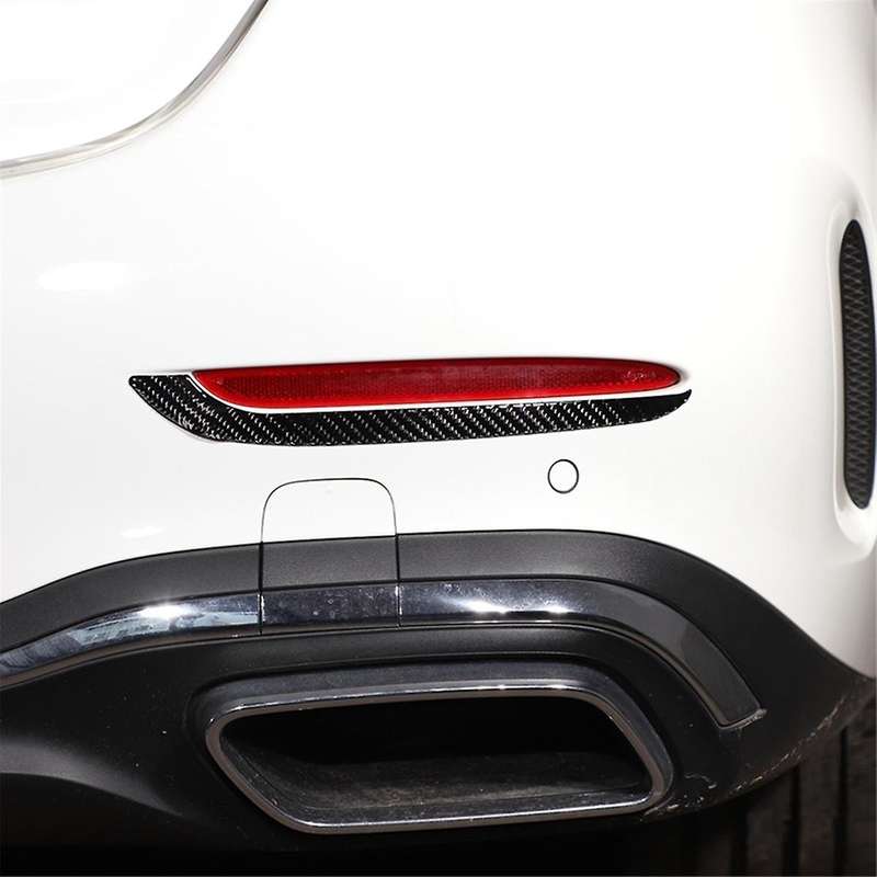 for - C-class W206 2022 2023 Soft Carbon Fiber Car Rear Tail Light Cover Trim Sticker Accessories