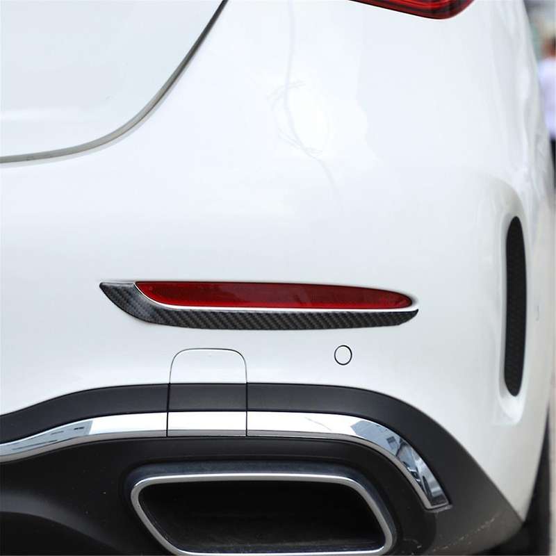for - C-class W206 2022 2023 Soft Carbon Fiber Car Rear Tail Light Cover Trim Sticker Accessories
