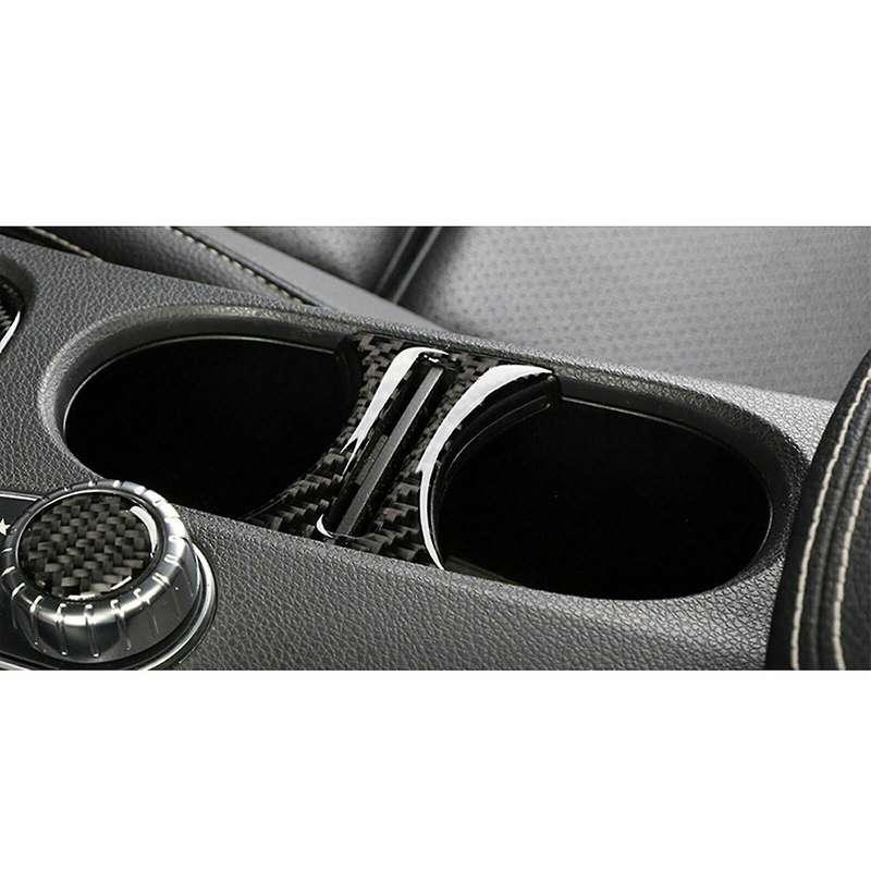 for - CLA GLA A-Class Carbon Fiber Cup Holder Separation Decorative Sticker