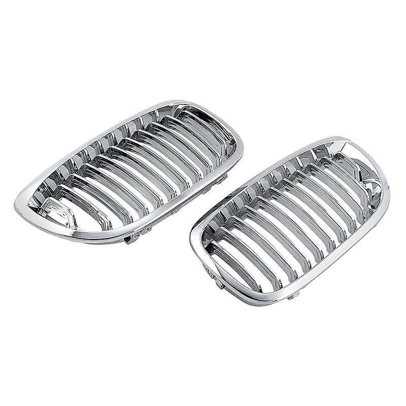 for - E46 3 Series Coupe Cabriolet 2-Door 2003-2006 Front Hood Center Kidney Grille Grill (Chrome, S