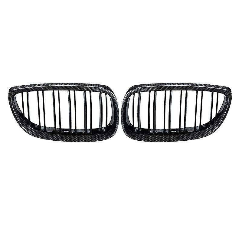 for - E90 E92 E93 328i 335i 2007-2011 Carbon Fiber Look Front Kidney Grille 51137157275 51137157276