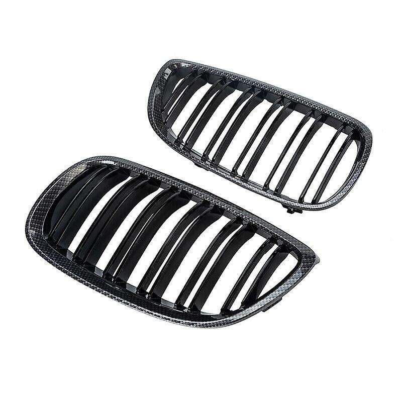 for - E90 E92 E93 328i 335i 2007-2011 Carbon Fiber Look Front Kidney Grille 51137157275 51137157276