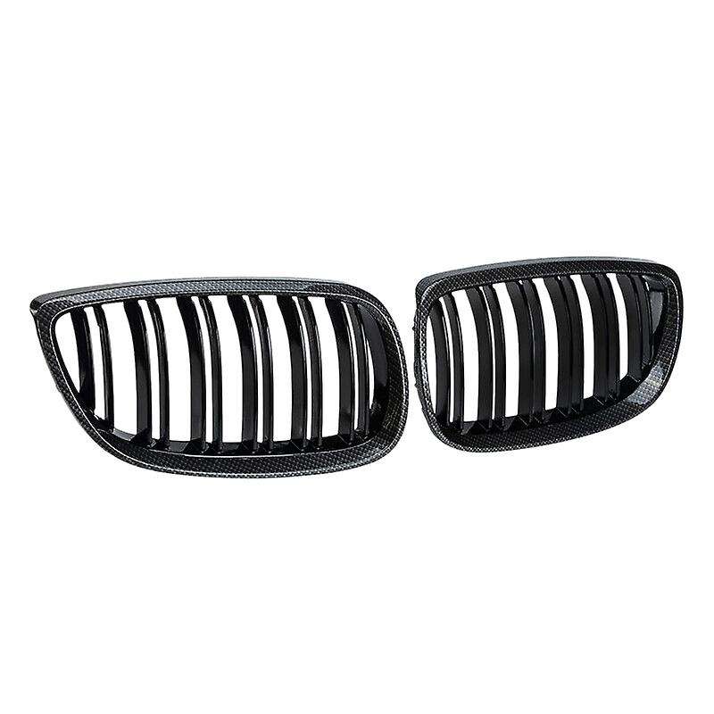 for - E90 E92 E93 328i 335i 2007-2011 Carbon Fiber Look Front Kidney Grille 51137157275 51137157276