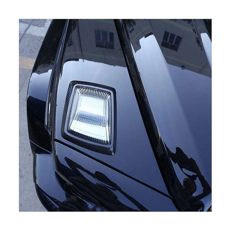 for - G-Class W463 G55 G63 2019-2020 Dry Carbon Fiber Car Hood Turn Signal Light Cover Trim Accessor