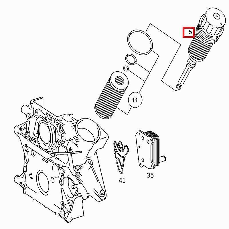 for - Oil Filter Filters Oil Filter Insert Complete Engine 6111800210