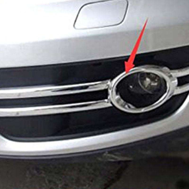 for  Q5 2009-2012 ABS Chrome Front Fog Light Lamp Grill Frame Panel Cover Bezel Trim Auto Styling G