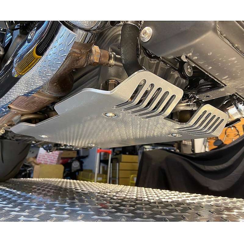 for - R18 2020-2021 Engine Chassis Guard Protection Cover Skid Plate Belly Pan Protector Silver