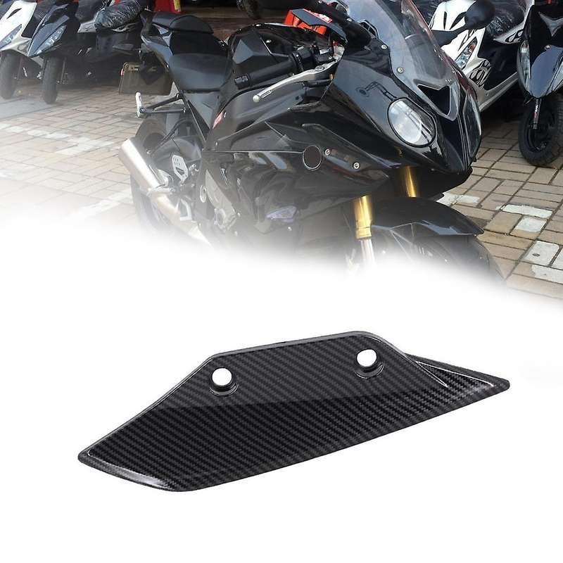 for - S1000RR 2009 - 2014 Carbon Fiber Front Aerodynamic Winglets Windshield Fairing Wing Cover Pane