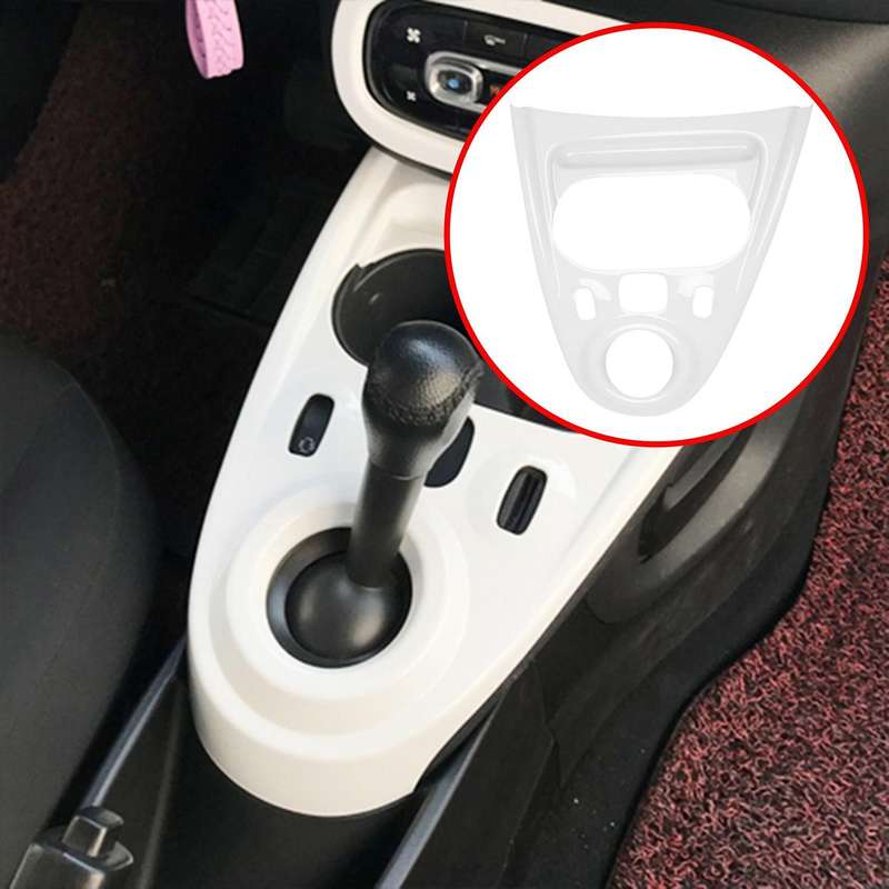 for - Smart 453 Fortwo Car Gear Shift Panel Cover Cover Trim Interior Decoration