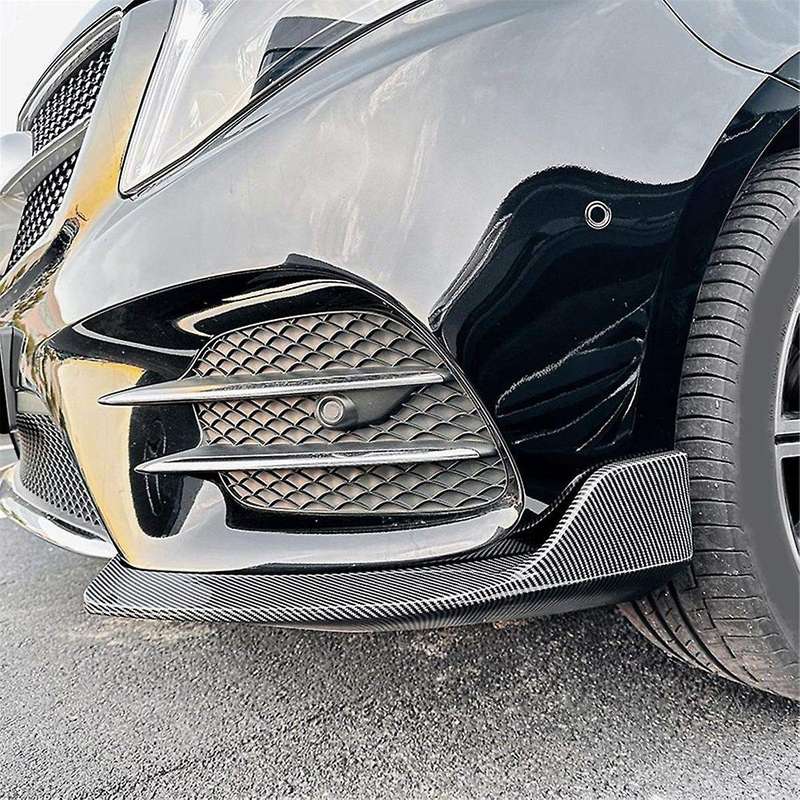 for - V-class W447 V260 Line Front Bumper Lip Angle Diffuser Splitter Spoiler Protector Carbon Fibe