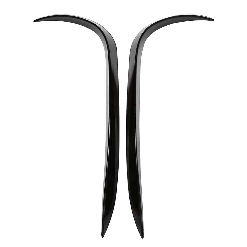 for - X247 GLB180 GLB200 Bright Black Car Front Bumper Spoiler Grille Splitter Cover
