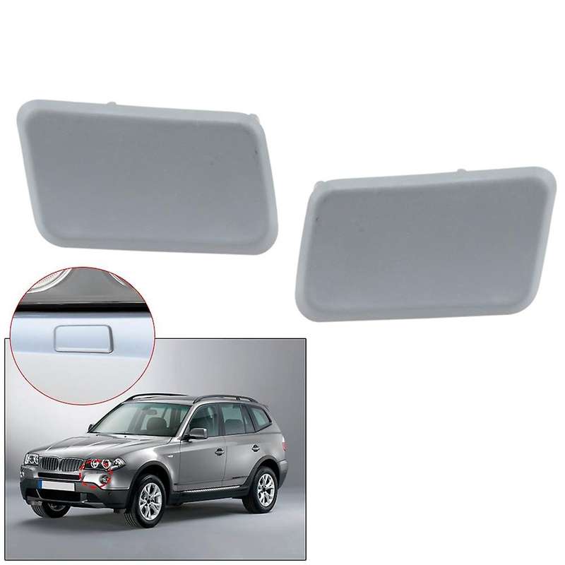 for - X3 2003-2010 E83 Headlight Washer Nozzle Cover Cap Shell Unpainted for M Front Bumper 6167341