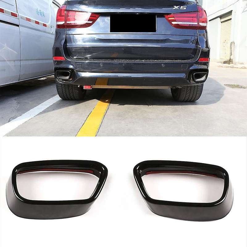 for - X5 F15 2014-2018,X6 F16 2015-2019,Stainless Steel Tail Throat Car Exhaust Pipe Cover (for M Sp