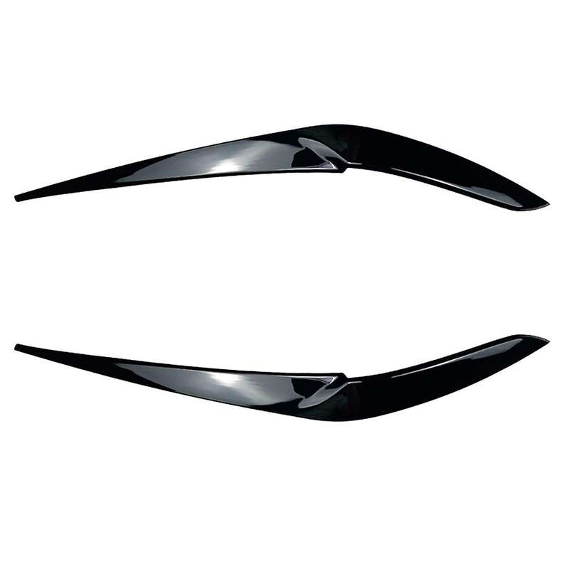 for - X5 G05 X6 G06 2019 2020 2021 2022 Bright Black Front Headlight Lamp Cover Strip Eyebrow Trim