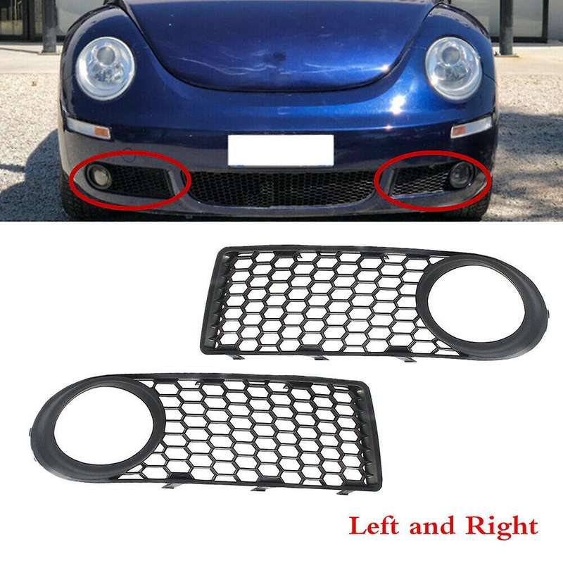 for / 2006-2010 Front Bumper Fog Light Grill Honeycomb Mesh Grille Cover 1C0807683C 1C0807684C
