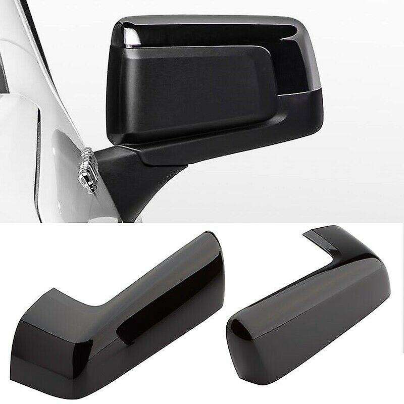 for / 1500 2019-2021 Glossy Black Top Half Side Door Mirror Cover Rear View Mirror Cover Cap