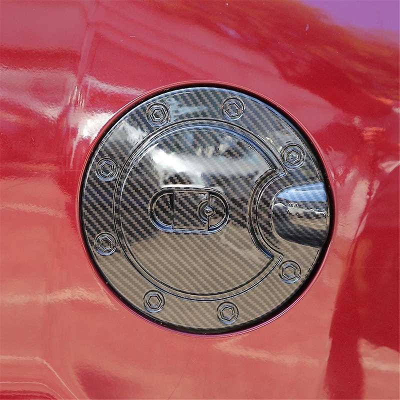 for / 2014-2018 Gas Tank Cover Trim Car Accessories Abs Carbon Fiber