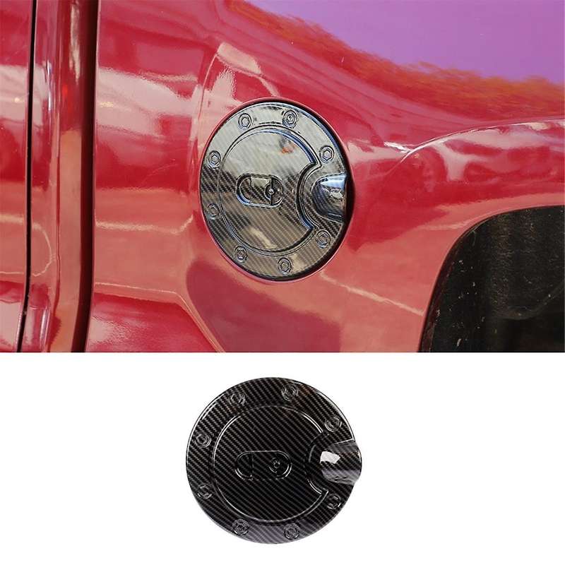 for / 2014-2018 Gas Tank Cover Trim Car Accessories Abs Carbon Fiber
