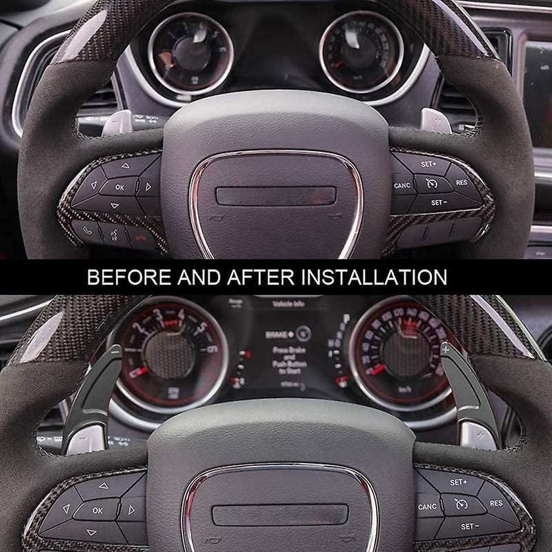 for /Charger 2015-2020 Car Steering Wheel Shift Paddle Extended Shifter Trim Cover Accessories