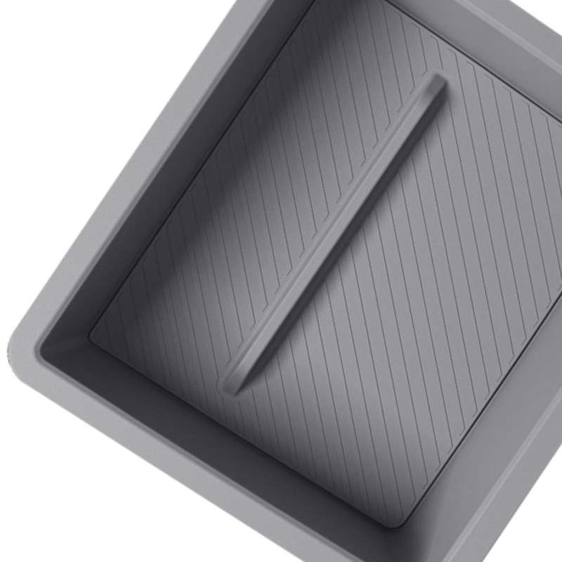 for + New Model3 Center Console Armrest Storage Box Organizer Interior Accessories Silicone White