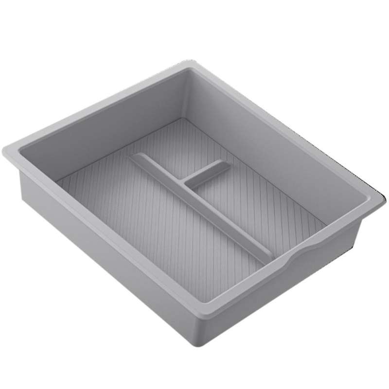 for + New Model3 Center Console Storage Box Organizer Interior Accessories Pvc Grey