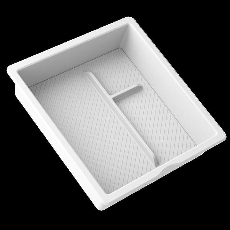 for + New Model3 Center Console Storage Box Organizer Interior Accessories Pvc White