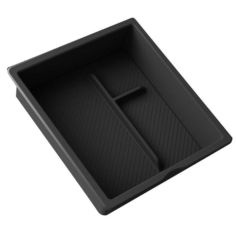 for + New Model3 Center Console Storage Box Organizer Interior Accessories Pvc Black