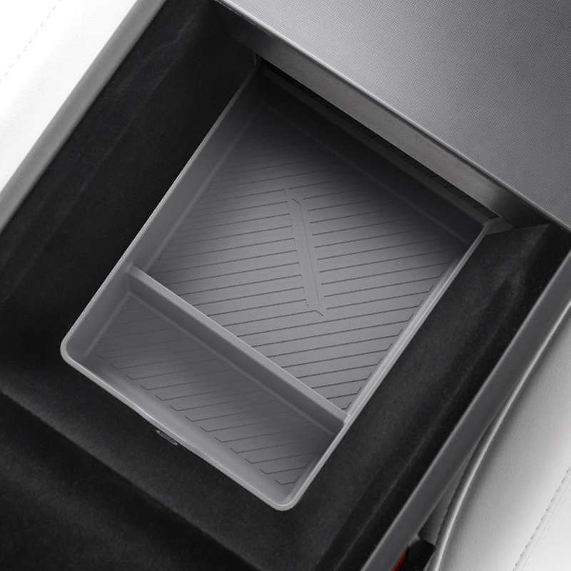 for + New Model3 Central Control Silicone Pad Storage Box Center Console Armrest for New Model3 Whit