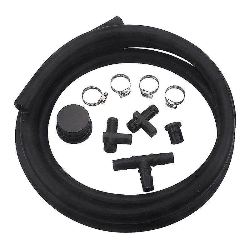 for 04.5-10 6.6 6.6L crude oil Engine LBZ LMM PCV Reroute Kit with Resonator Plug