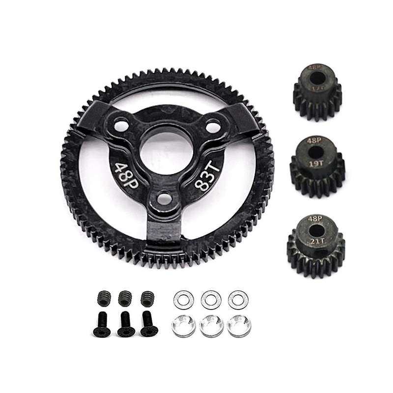 for 1/10 2wd -58064-2 to Climbing Car Special Rigid Teeth, 83t+19t+20t+21t Kit