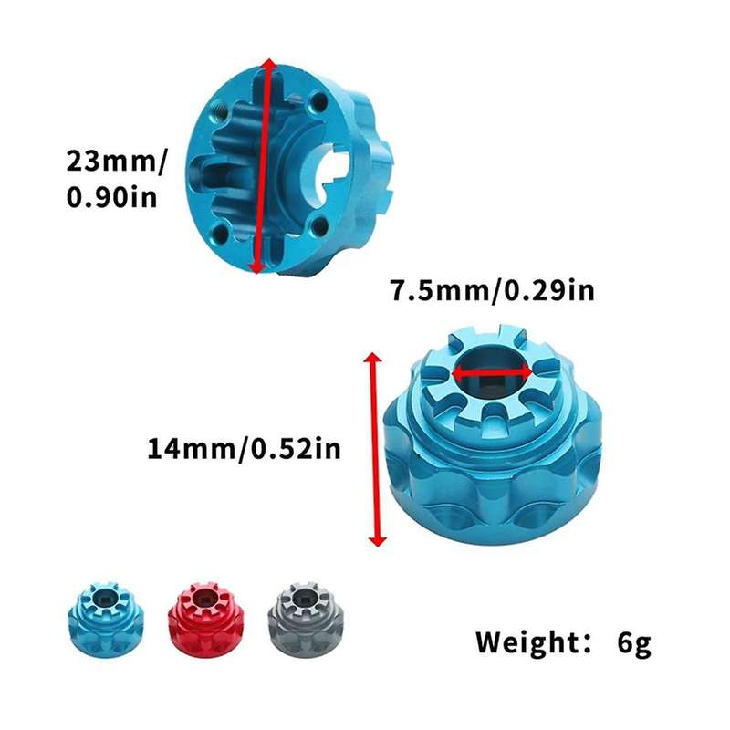 for 1/ 10 -4 82056-4 Aluminum Alloy Front and Rear Universal Differential Case-Piece TRX4011, Titani