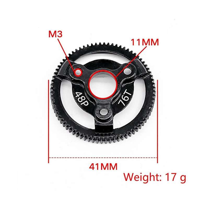 for 1/10 2wd -58064-2 to Climbing Car Special Rigid Teeth, 76t+19t+20t+21t Kit