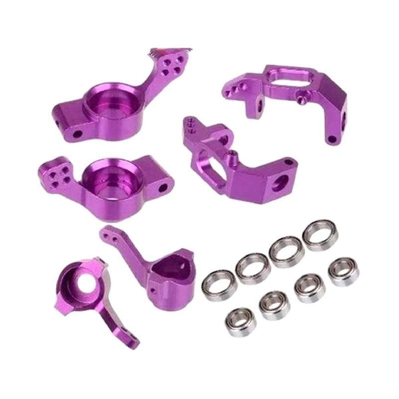 for 1/10 94123 94111 Parts 102010 102011 102012 Ball Bearing Aluminum Alloy Steering Hub Mount Set