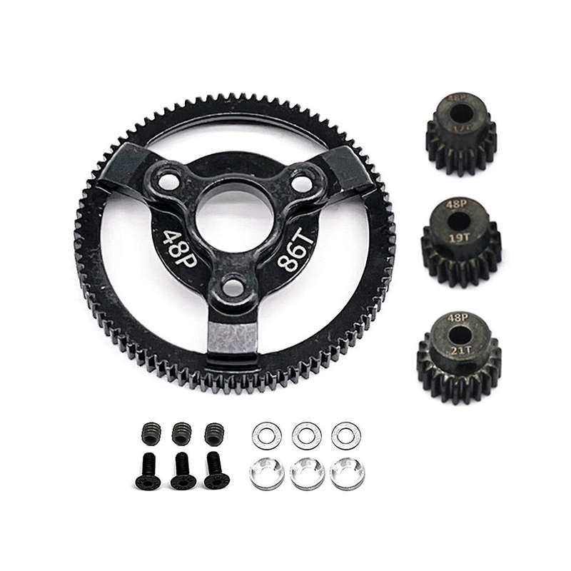 for 1/10 2wd -58064-2 to Climbing Car Special Rigid Teeth, 86t+19t+20t+21t Kit