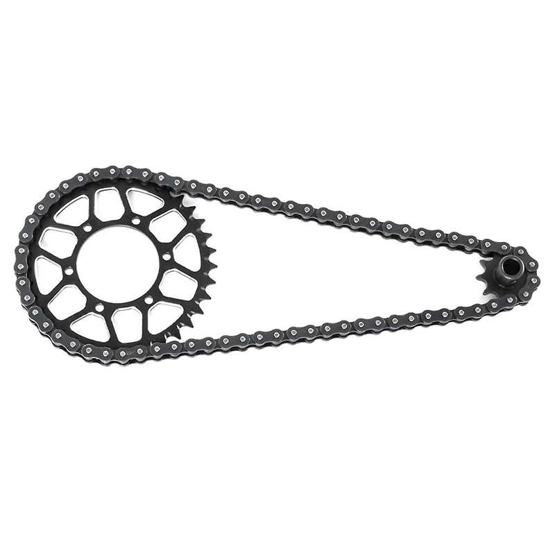 for 1/4 Promoto-MX Remote-Controlled Motorcycle Front Gear 10T Rear Gear 36T Chain Accessory