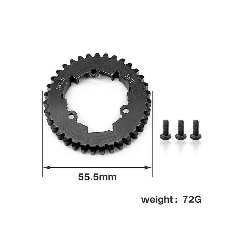 for -1/5 Big X6s/8s Xrt Universal Medium Carbon Steel Motor Teeth 12t with 35t /1.5 Modulus