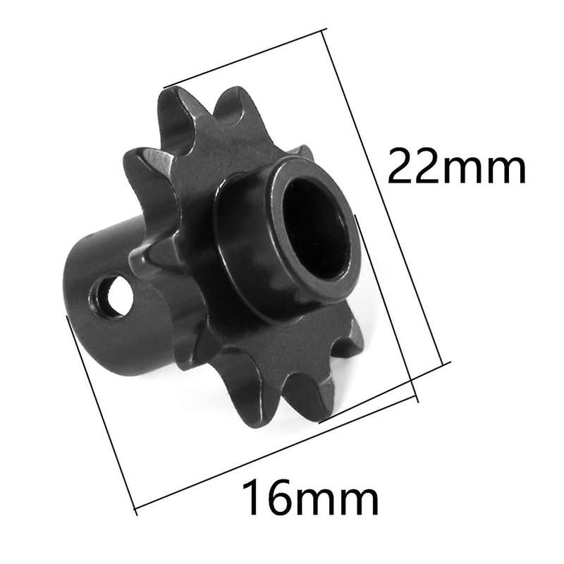 for 1/4 Promoto-MX Toy Motorcycle Steel Front Chain Sprocket 10T Gear Upgrade Parts Modification Acc