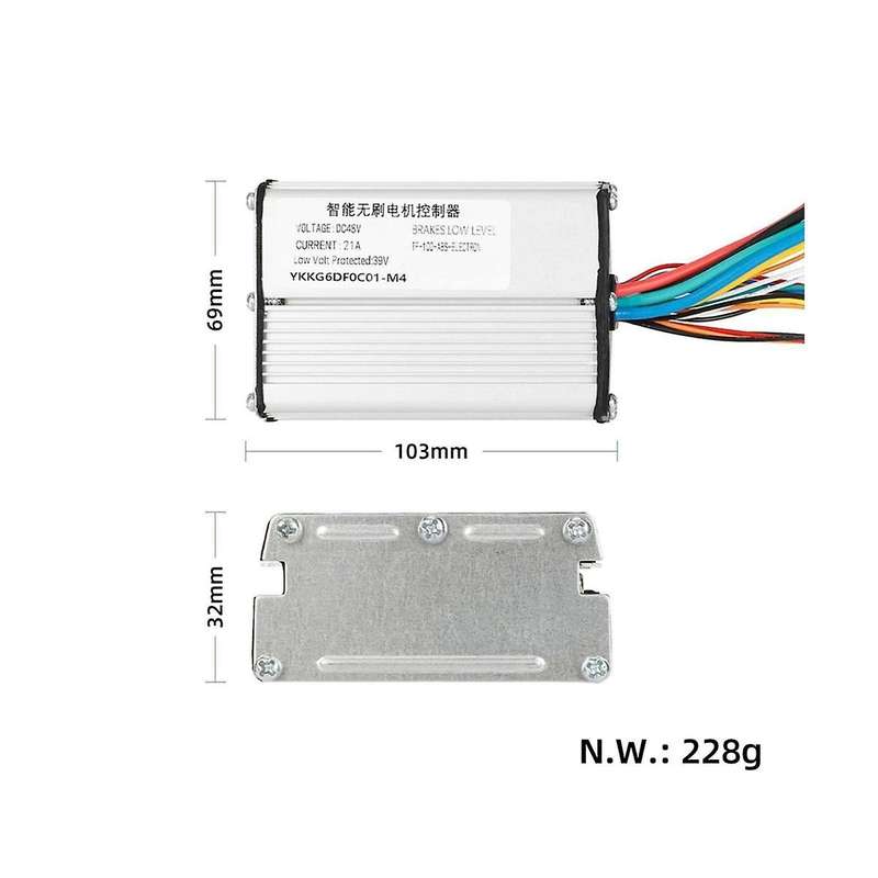 for 10 Inch 48v 21a Electric Scooter Motor Controller Intelligent Motor Controller+ Scooterinstrume