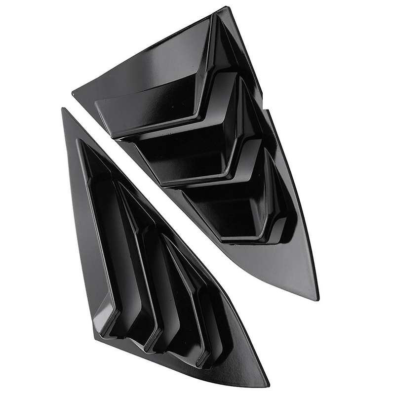 for 10th Gen 2016-2021 Sedan Rear Side Window Louvers Scoop Shades Cover Trim Blinds